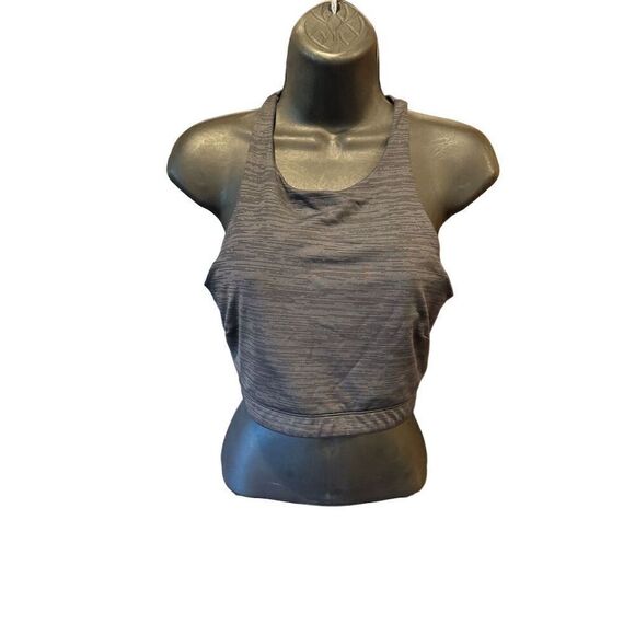 Outdoor Voices Women's TechSweat Crop Top Sports Bra Charcoal Gray Size M - Picture 1 of 6